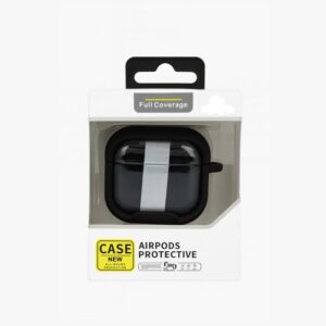 AIRPODES CLEAR CASE WITH COLOR AROUND FULL COVERAGE FOR AIRPODS 4