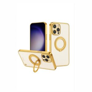 IPHONE 15 PRO MAX CLEAR CASE COLOR AROUND WITH STANDER