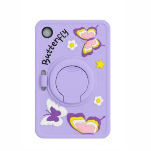 A9 8.7 SILICONE CASE CARTOON-BUTTERFLY WITH STAND